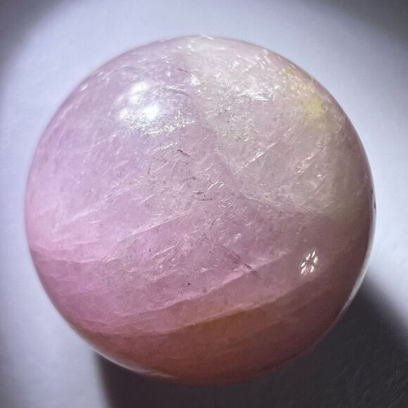Kunzite Crystal Marble Sphere (1) - Picture 4 of 9